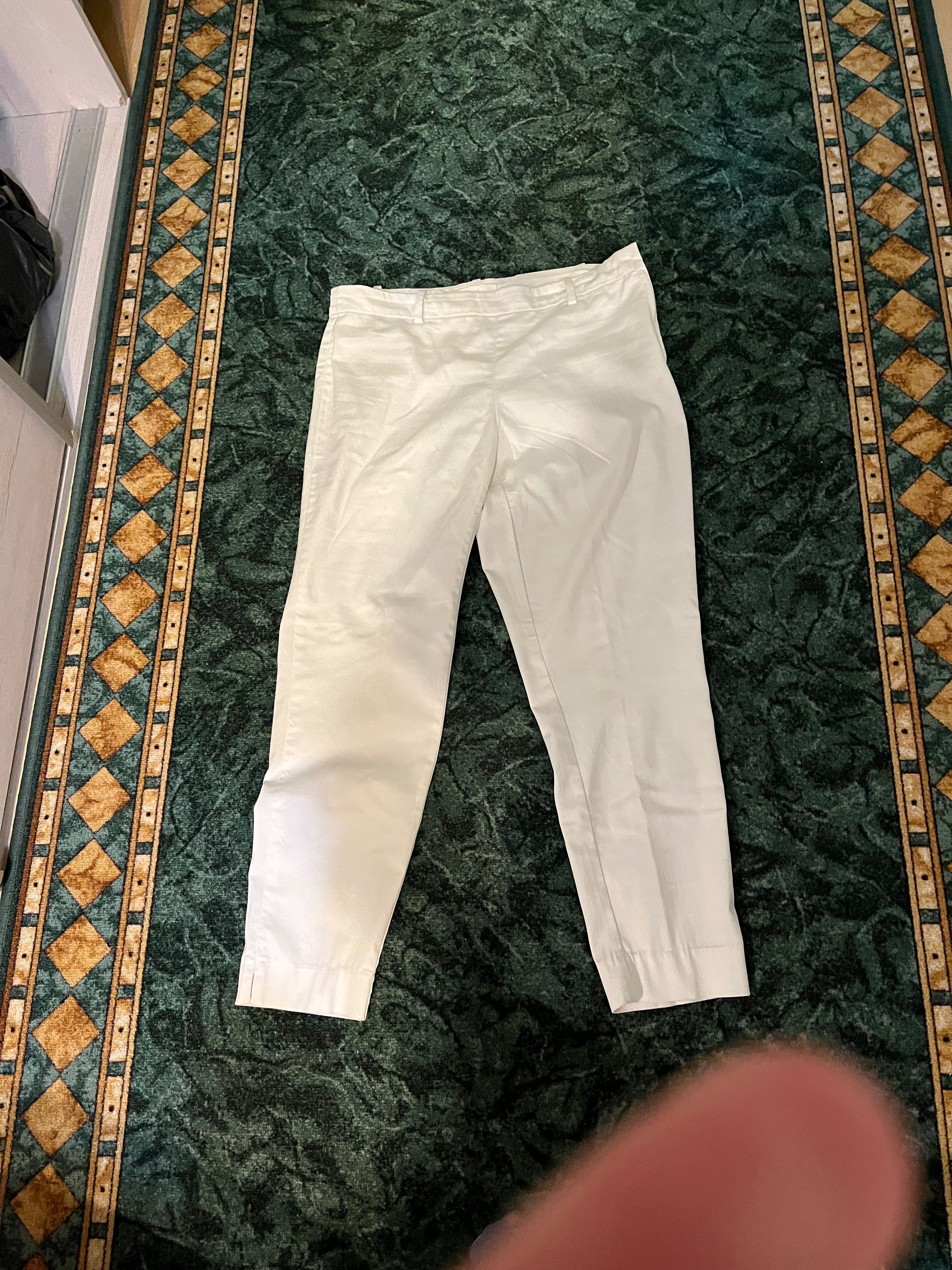 Biało szarawe spodnie letnie