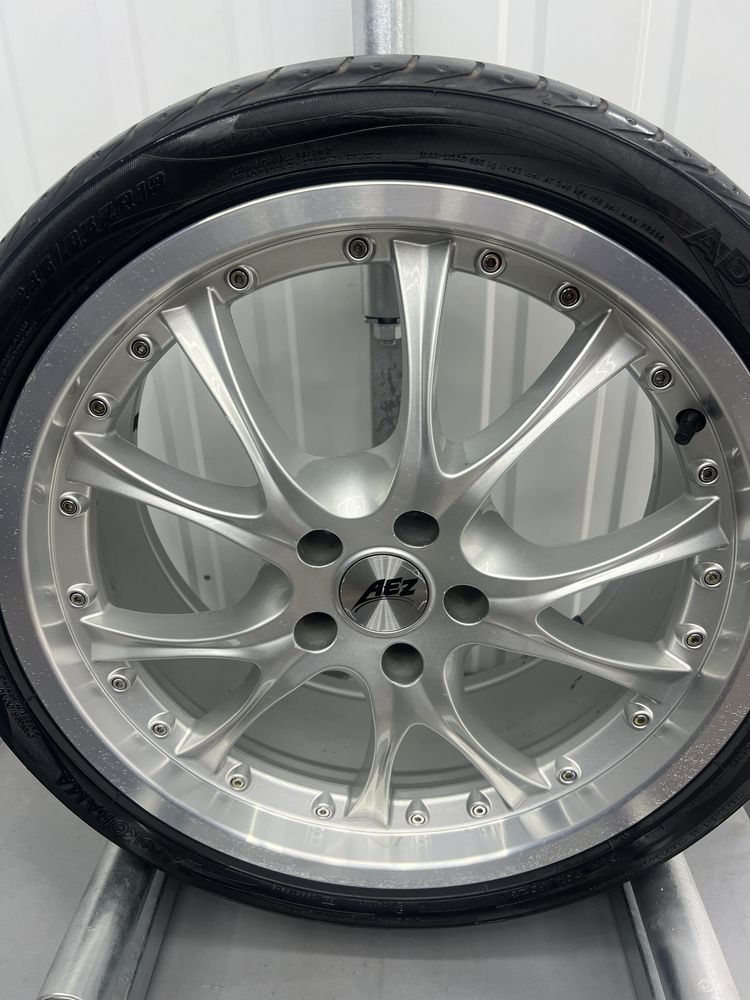 Alufelgi KOMPLET 19 cali 5x112 AEZ VW Golf Audi A3 A4 Skoda Seat Mb