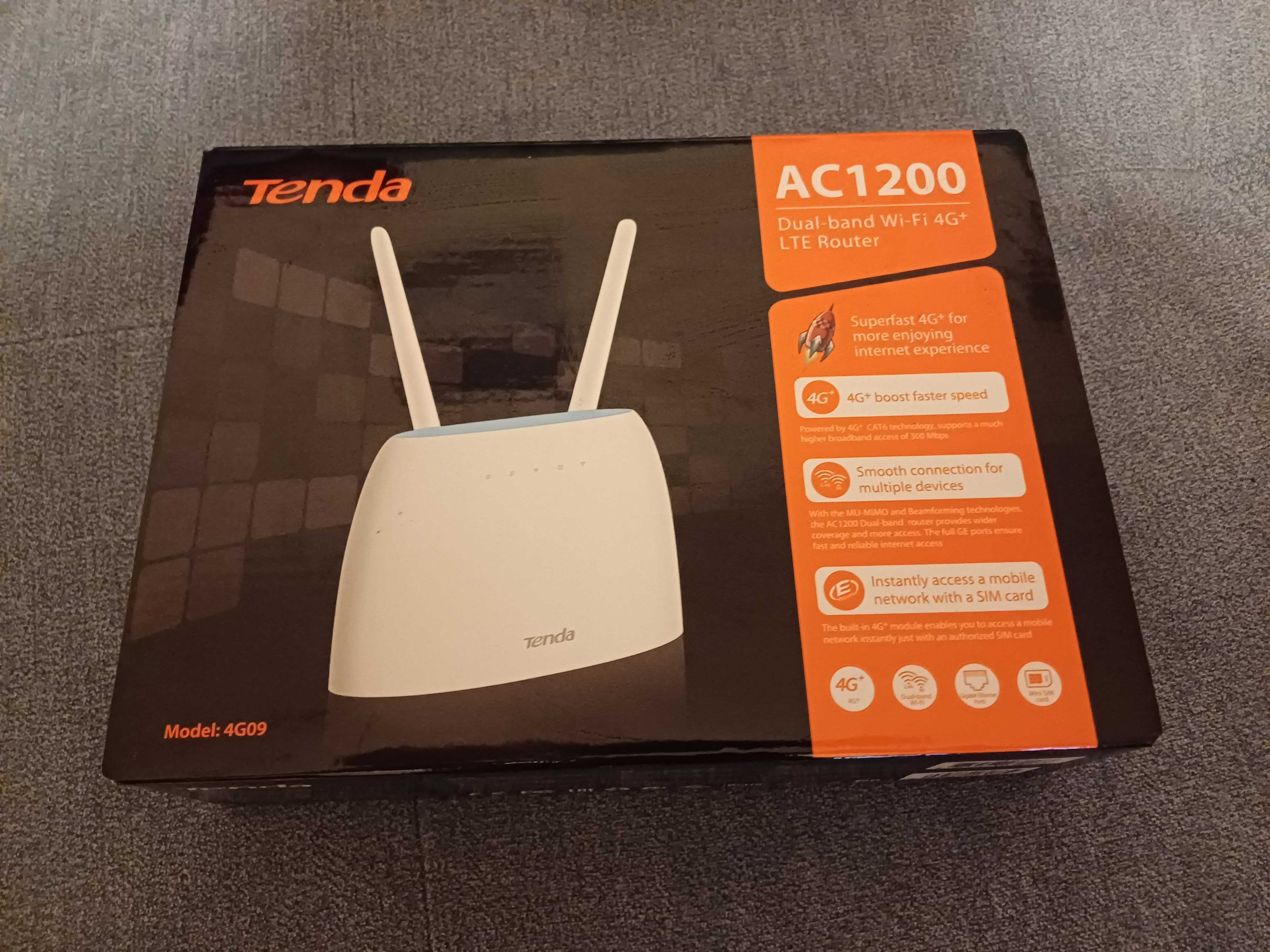 Tenda 4G09 - Dual-band Wi-Fi 4G LTE Router