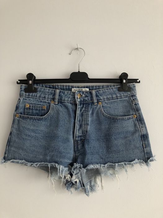 Jeansowe dżinsowe krótkie spodenki szorty pull&bear