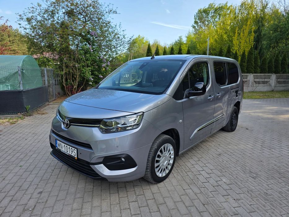 Toyota Proace City Verso Long, L2, 7 Miejsc, Polska Salon, 1 Właściciel, Serwis, 2023, Vat23%