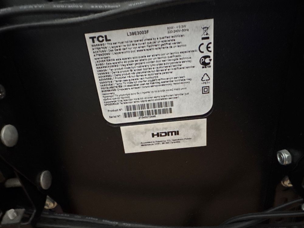 Telewizor tcl sprawny