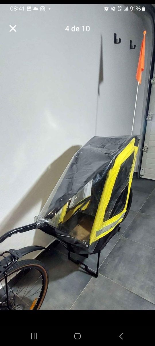 Atrelado para bicicleta para cargo ou para crianças