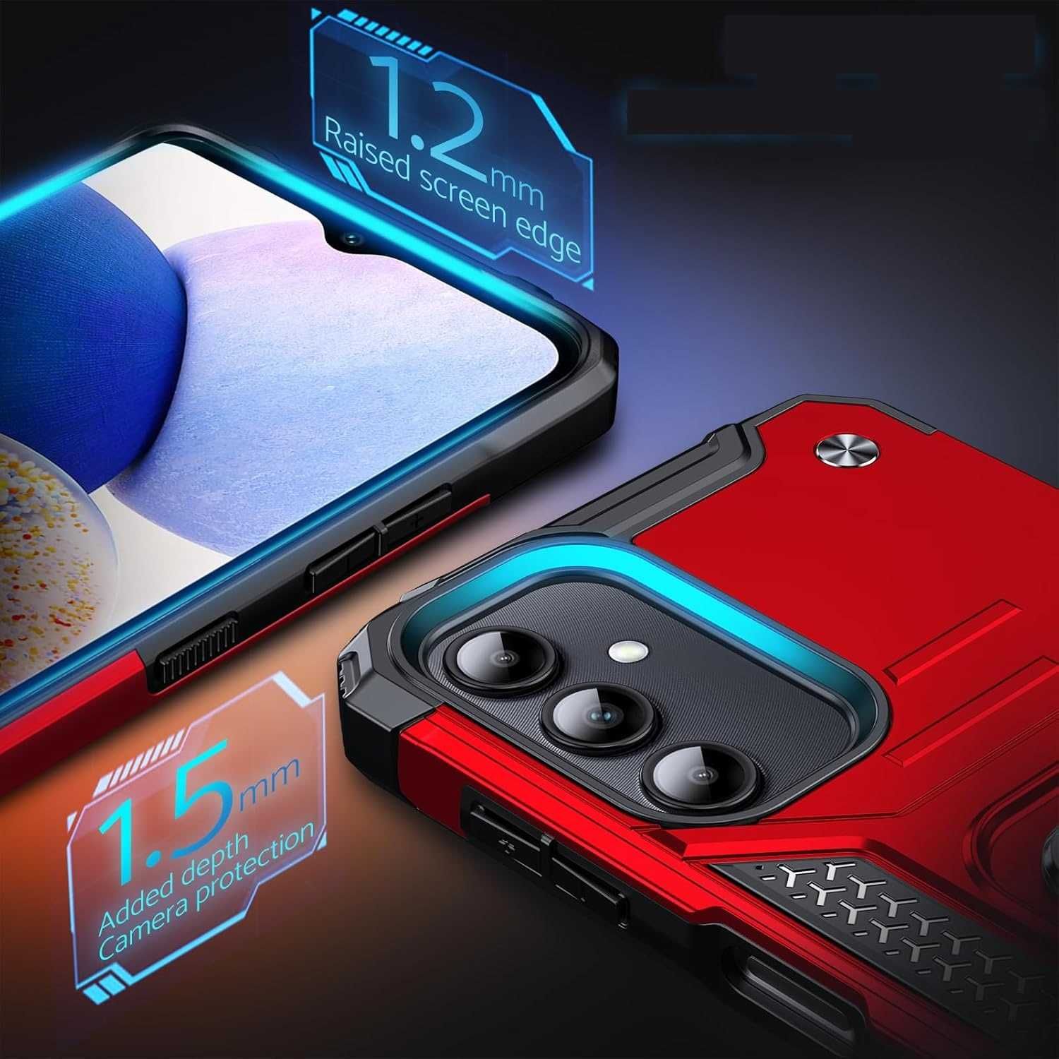 Etui Pancerne do Samsung Galaxy A14 4G / A14 5G + Szkło Hartowane