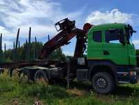 Scania R420  SCANIA  do transportu drewna dłużycy6x6 do lasu HDS