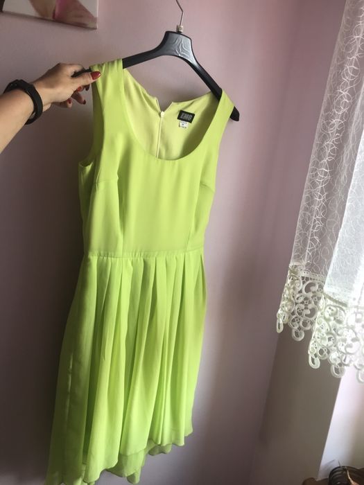 Sukienka zielony neon EMO rozmiar 34