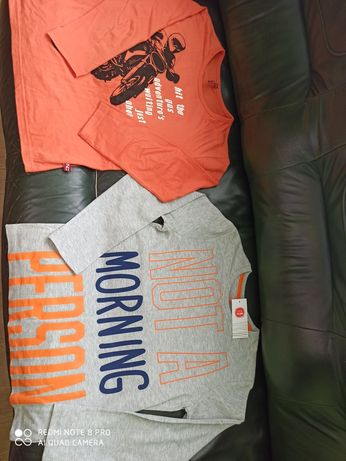 Bluzka od piżamy 146 firma Smyk, nowa oraz 140 jak nowa pomarańczowa
