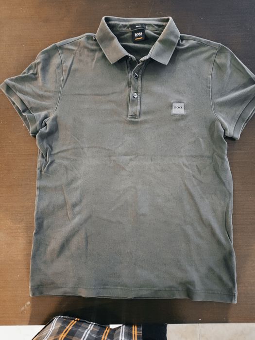 Polo verde caqui Hugo Boss