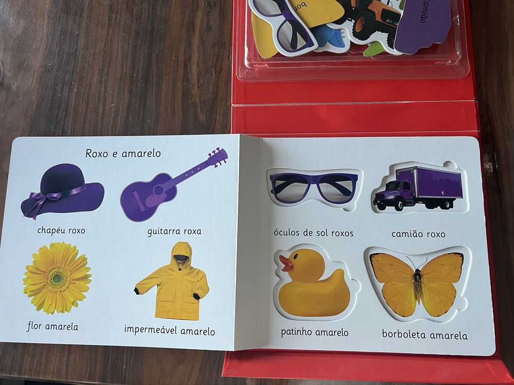 Livro puzzle Vamos aprender com as cores