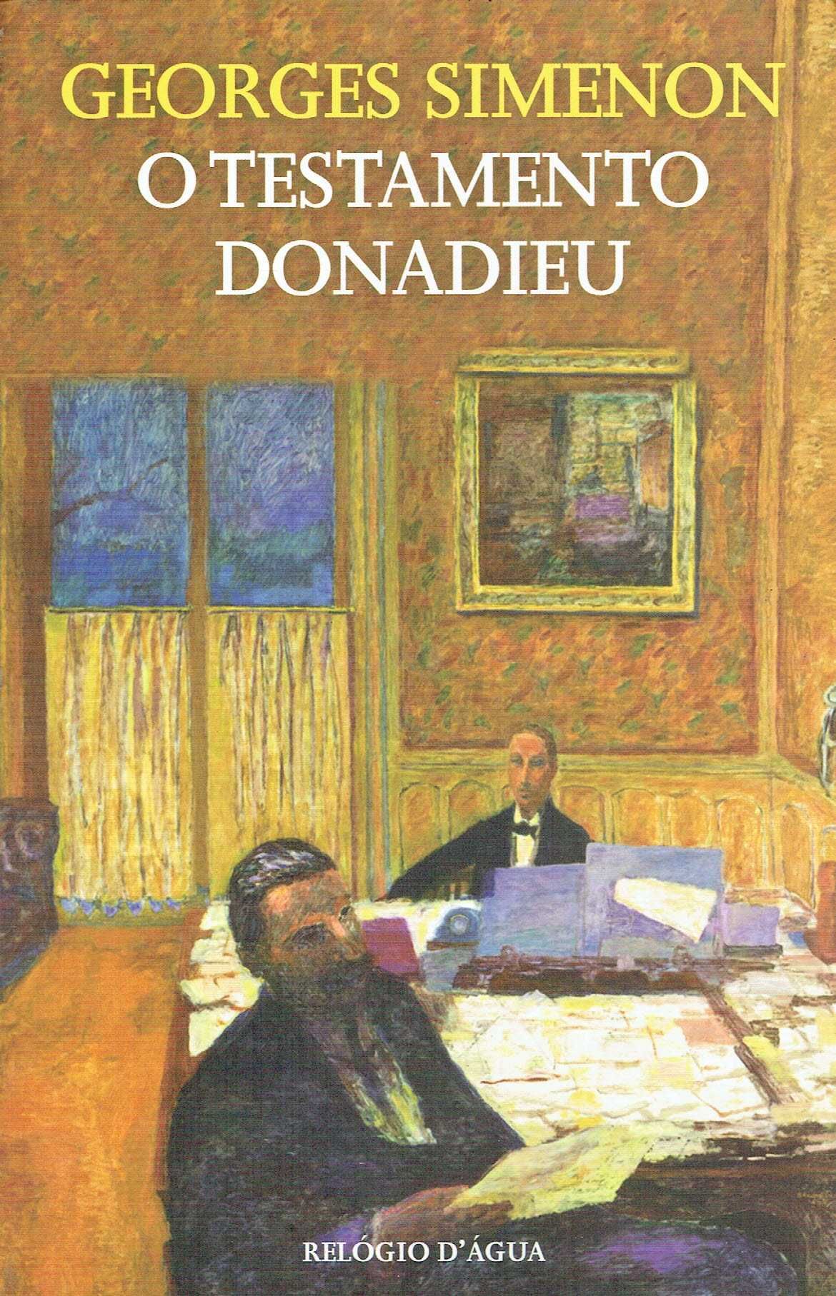 11339

O Testamento de Donadieu
de Georges Simenon