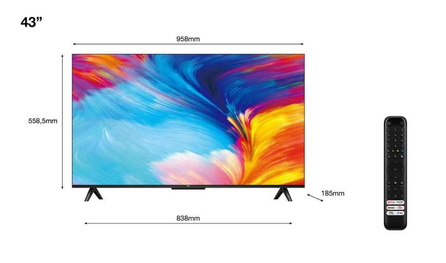 NOWY Telewizor LED TCL 43P631 43 cale 4K SmartTV gwar 2 lata &