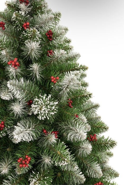 Choinka Sztuczna na pniu 180cm; ośnieżona, gęsta