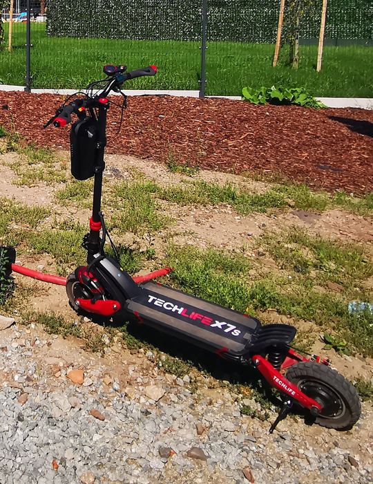 SUPER Hulajnoga TECHLIFE X7s 1 właściciel IGŁA, DODATKI Polecam! 65km