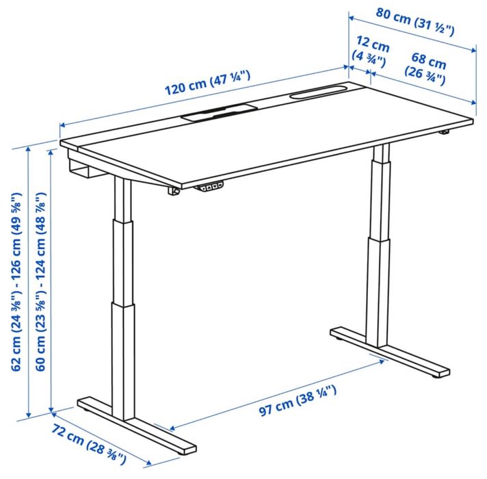 Mesa elevatoria automatica ikea