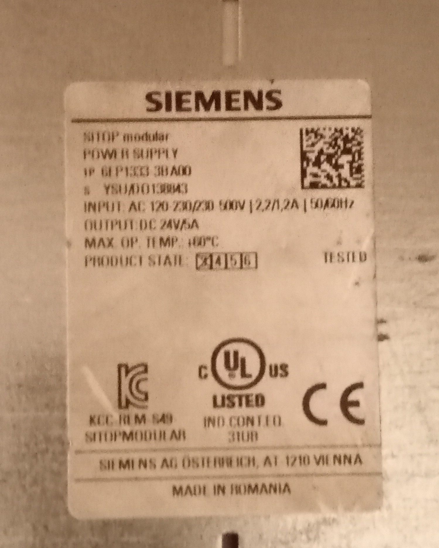 Siemens automáto ET 200 Siemens / SITOP PSU 200M