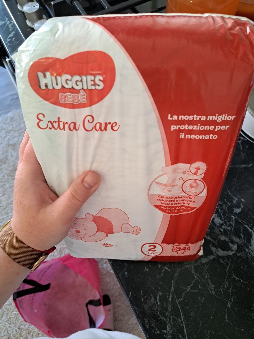 Хагіс huggies extra care 2 34 шт