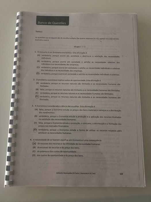 Preparação para Exame Economia 11° ano