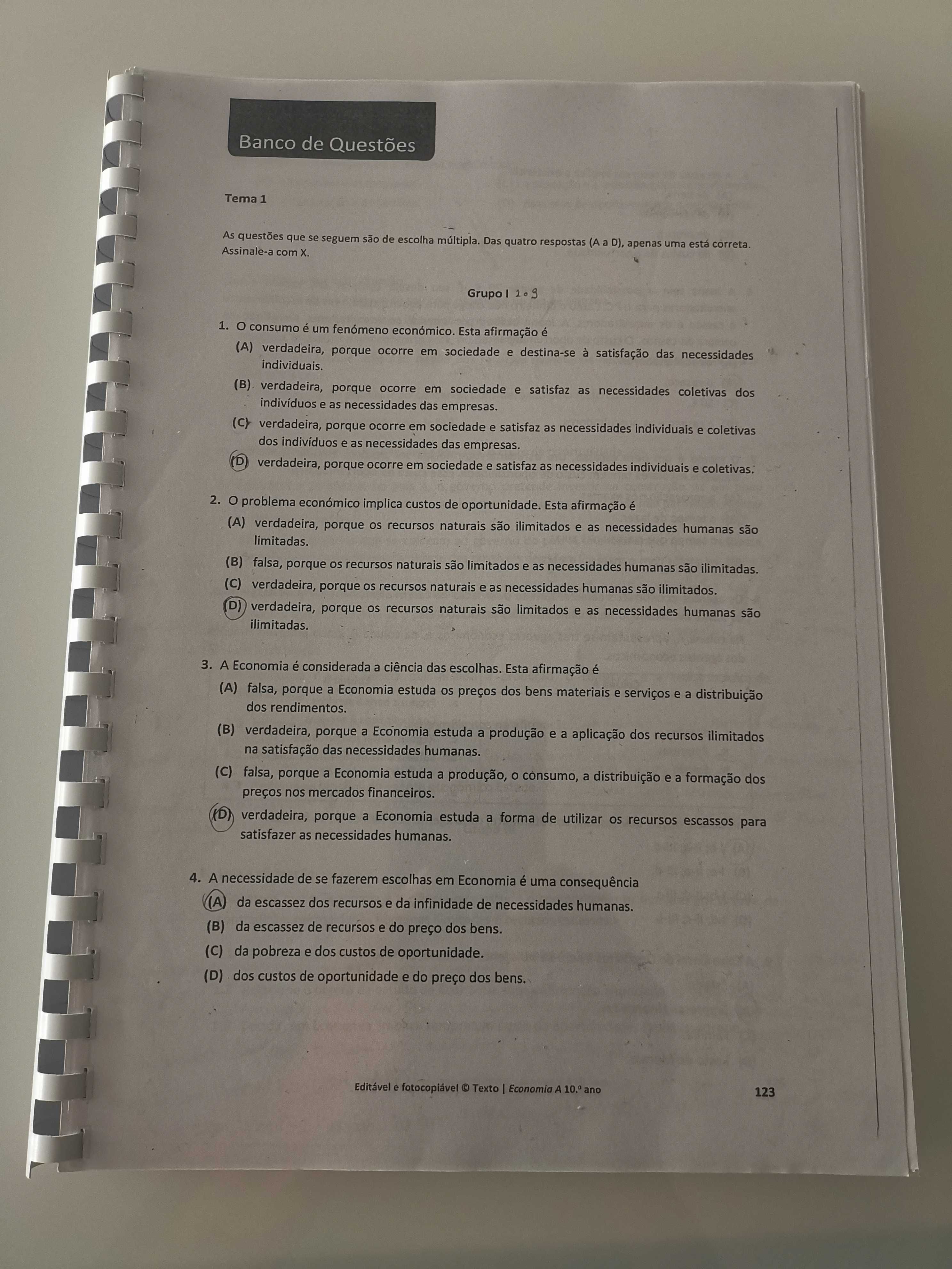 Preparação para Exame Economia 11° ano