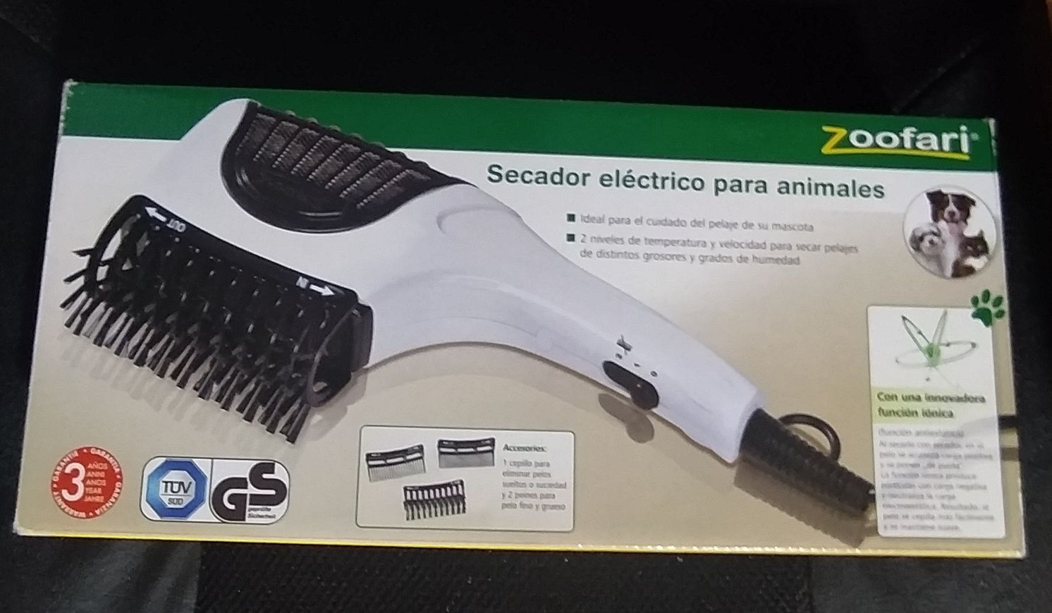 Secador eléctrico para animais