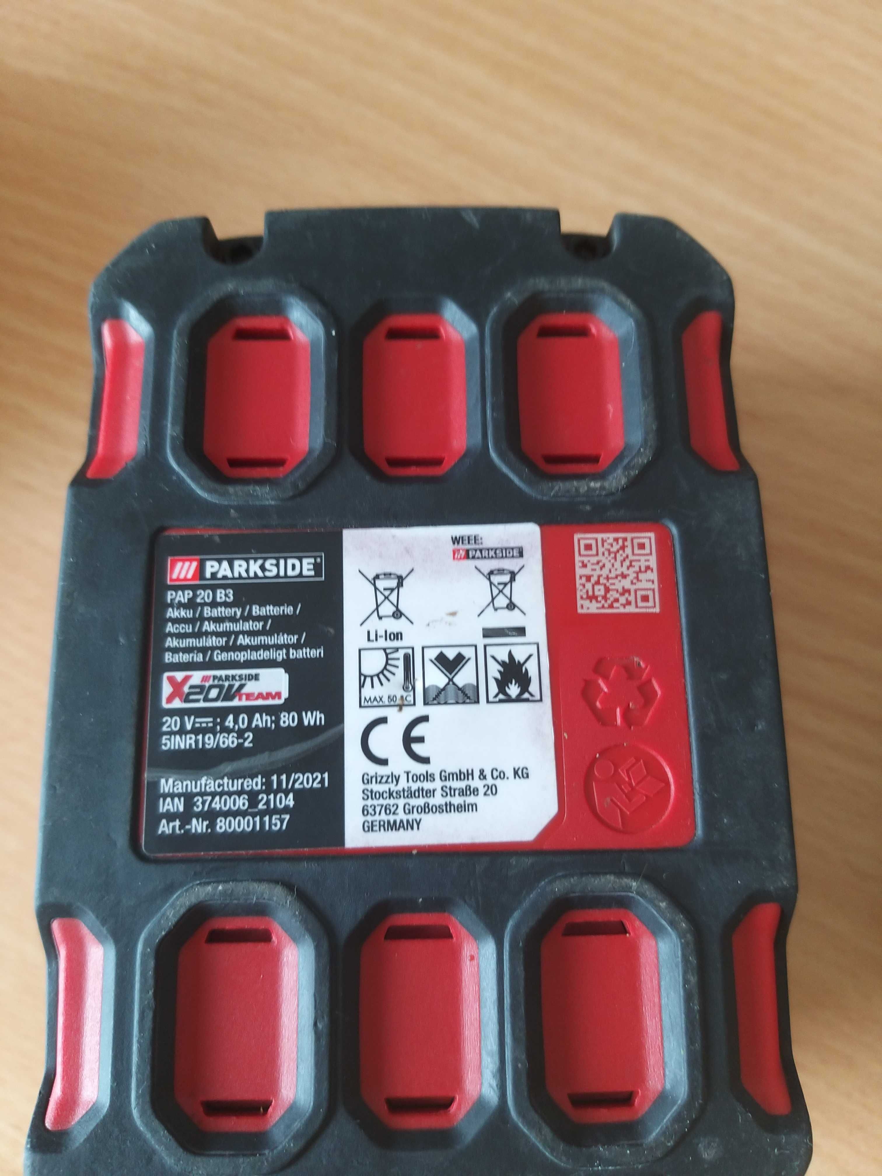 Akumulatory Parkside 20V