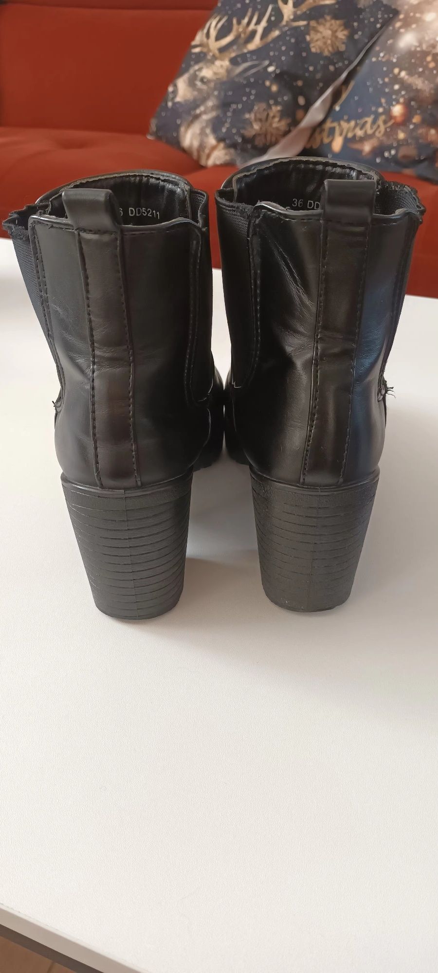 Botki czarne  roz.36
