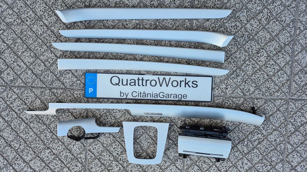 AUDI A4 B6/B7-Kit Completo Frisos/Trims ALUMINIO ESCOVADO COMO NOVOS