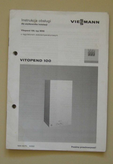 Kocioł , piec gazowy Viessmann  Vitopend 100 na części