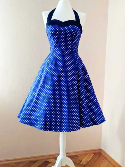 Sukienka pin up retro styl lata 80 60 strój tematyczny PRL przebranie
