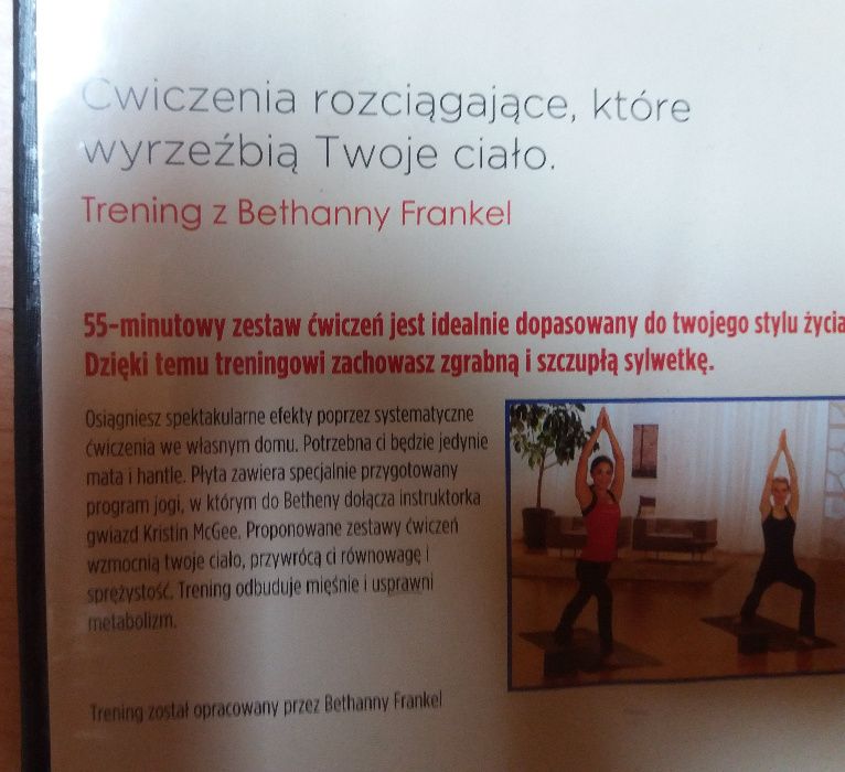 Płyta DVD Trening Bethany Frankel Ćwiczenia rozciągające NOWA