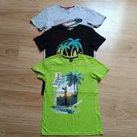 T-shirty chłopięce 3szt rozm.146/152