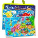 Puzzle drewniane układanki dla dzieci mapa kosmiczna Europy i świata