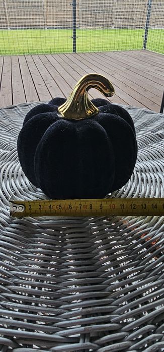 Dynia Home&you dekoracja granatowa zamsz