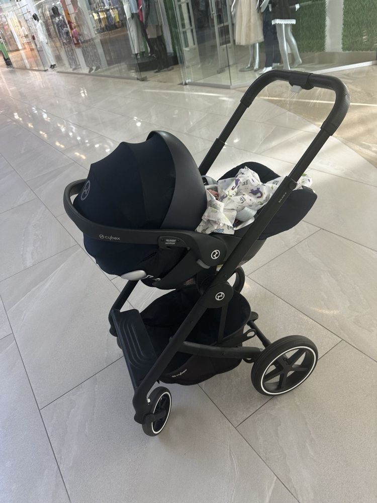 Коляска с автокреслом с базой и прогулкой  cybex balos s 4 в 1