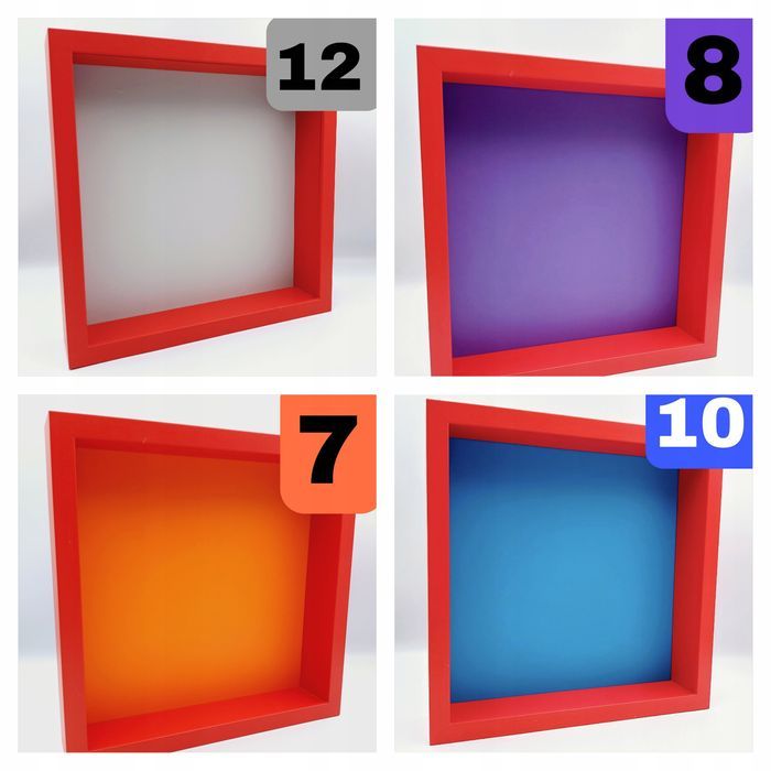 Red - Ramka Ekspozycyjna Dla Kolekcji Magnesów, Figurek Lego, Cobi