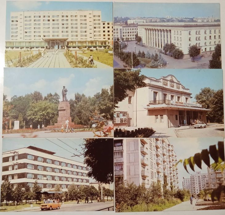 Кіровоград. Повний комплект з 18 кольорових радянських листівок.