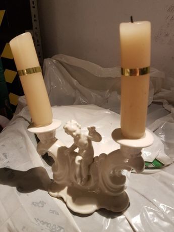 Świecznik porcelanowy