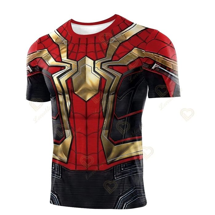 Koszulki sportowe typu spider man itd