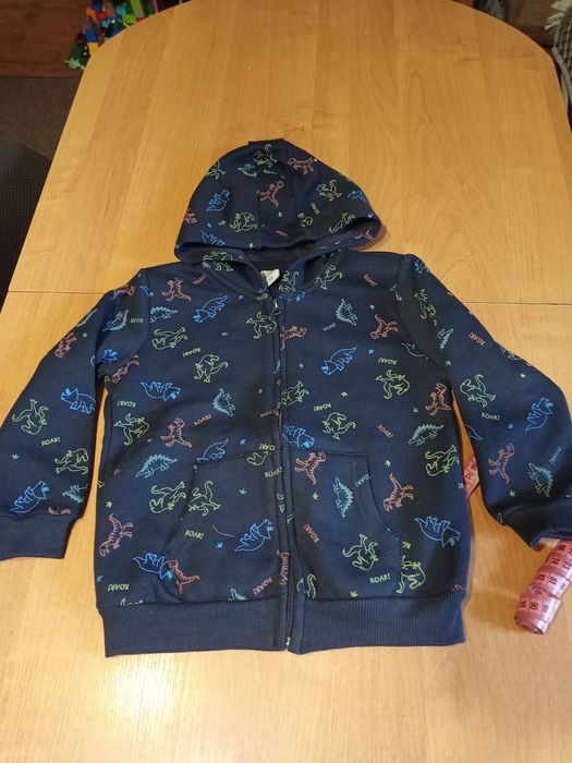 Bluza chłopięca rozpinana z kapturem r 104