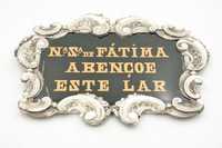 Placa Nossa Senhora de Fátima Abençoe Este Lar