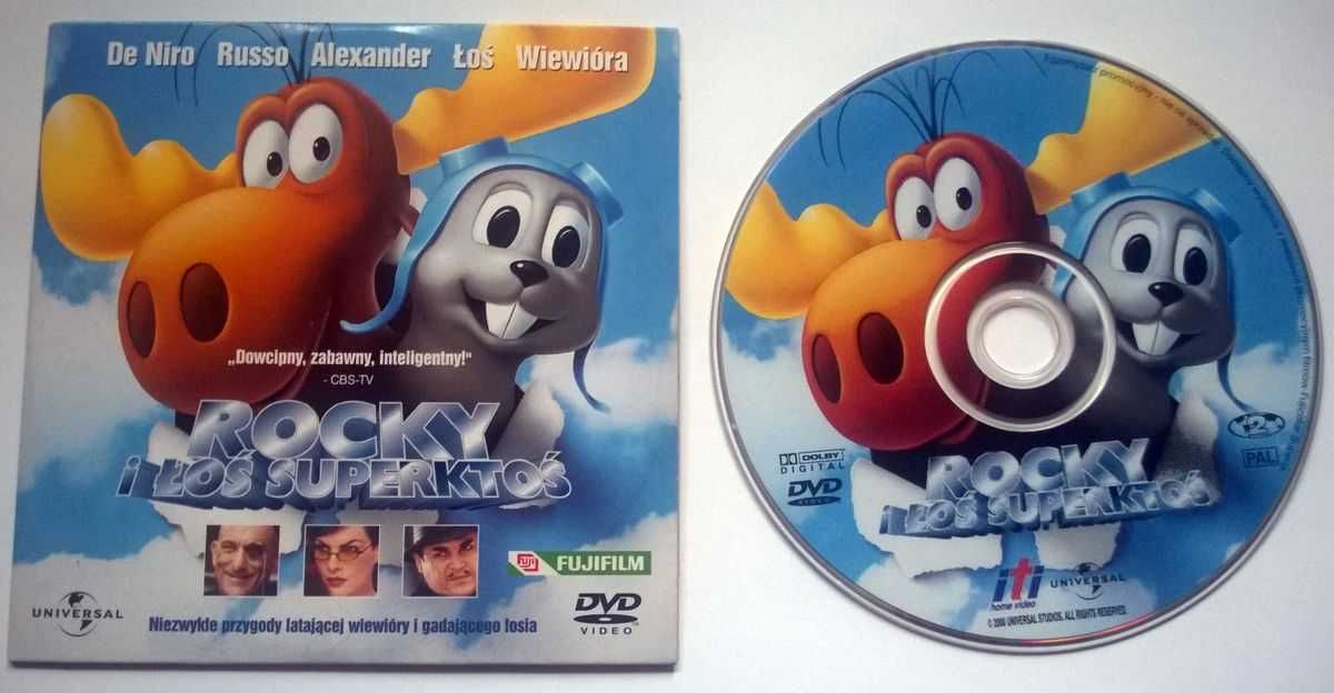 DVD Rocky i Łoś Superktoś De Niro NOWA