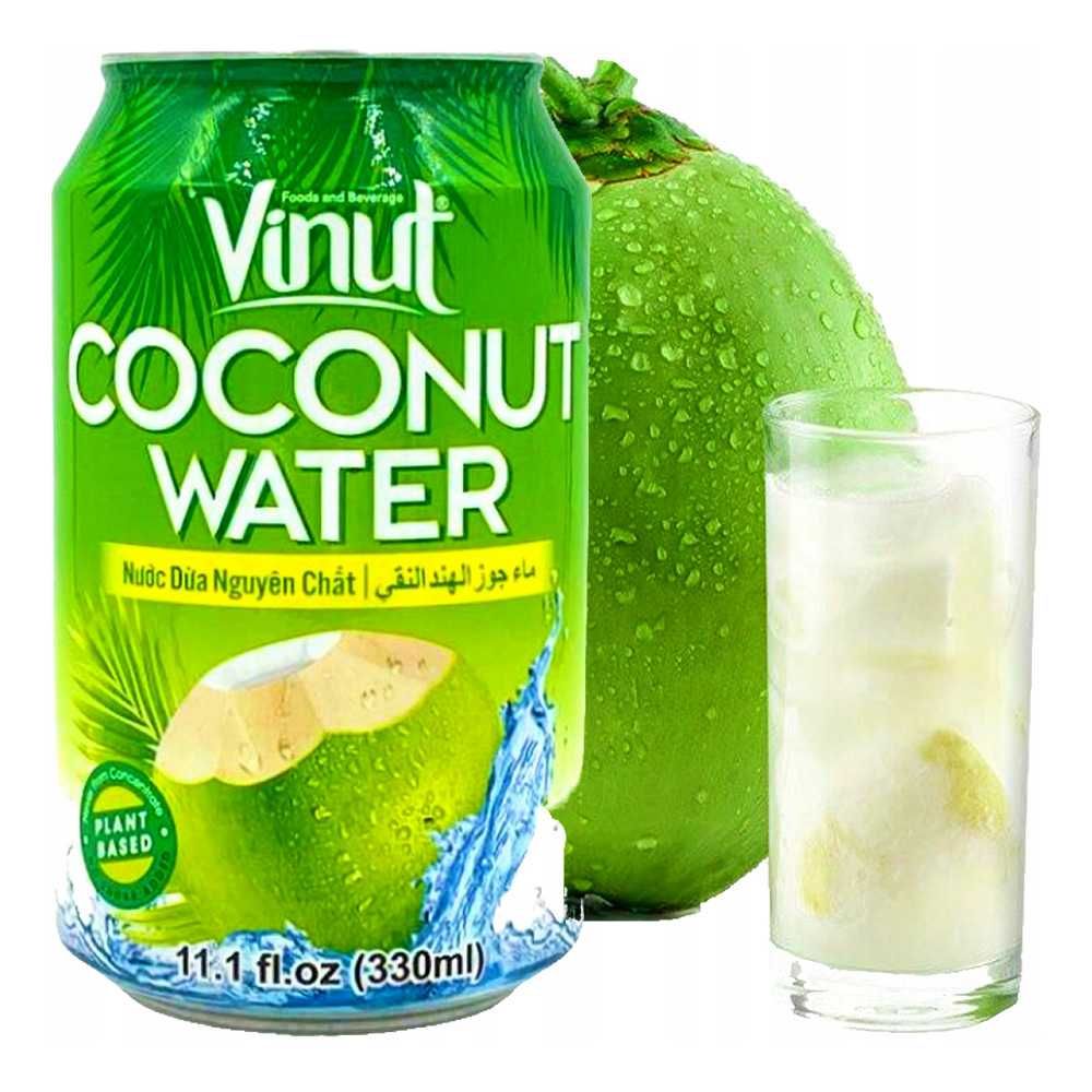 Кокосова Вода 100%, Vinut Coconut Water, 6 х 330 мл