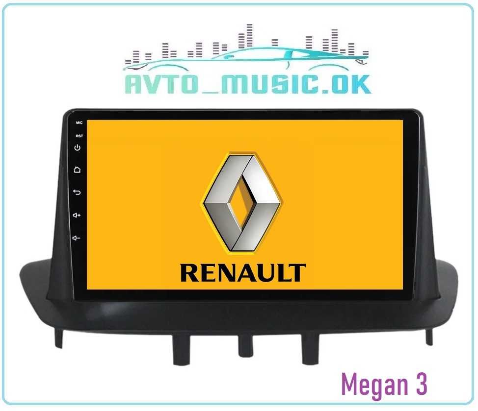 Магнітола Renault Megan QLED, Android, GPS, USB, 4G, CarPlay!
