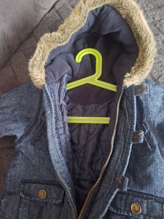 6-9 miesięcy kombinezon zimowy jeans jeansowy