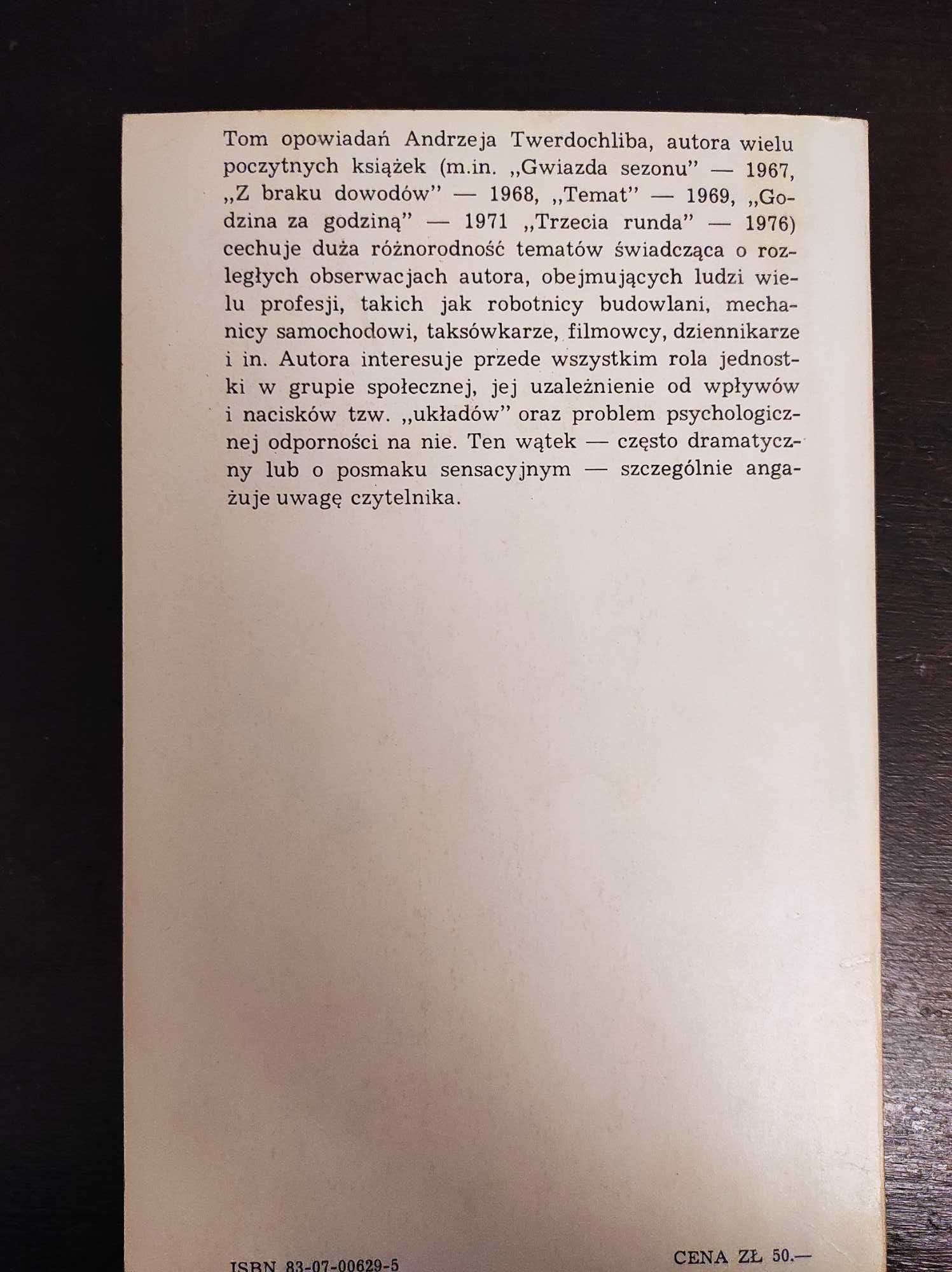 Numer zastrzeżony - Andrzej Twerdochlib, 1982 r.