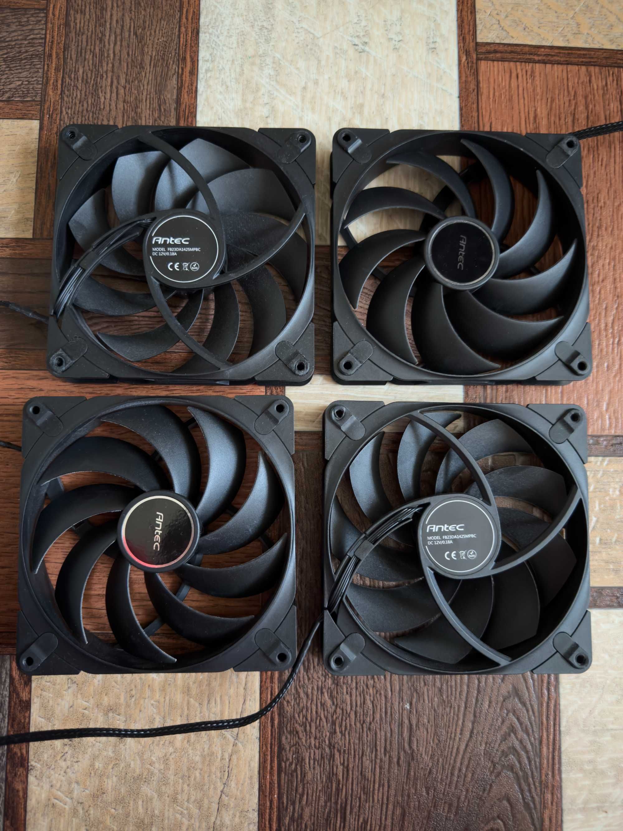 4x Antec Tranquil 140mm PWM Вентилятори. Система охолодження ПК