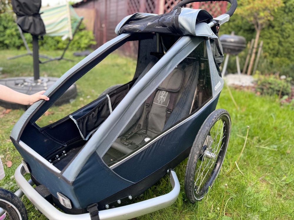 CROOZER Przyczepka rowerowa Kid Vaaya 1 Graphite blue