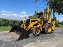 Caterpillar Koparko Ładowarka Cat 428B Caterpillar 428 Koparka Teleskop Krokodyl Widły  Perkins Turbo W pełni sprawna Gotowa do pracy Bdb stan Oryginał BRUTTO