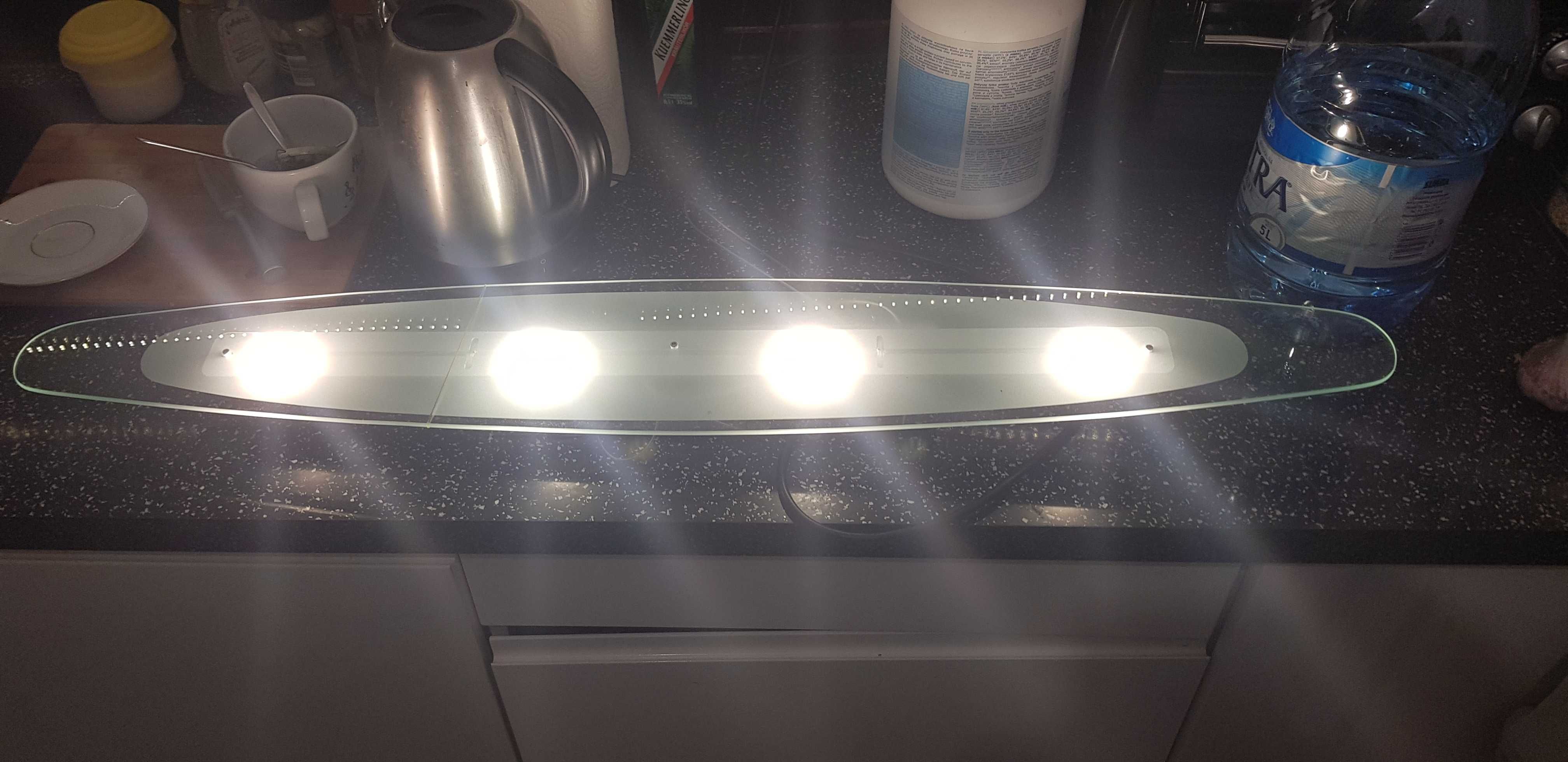 lampa LED - sufitowa szklana szkło wisząca