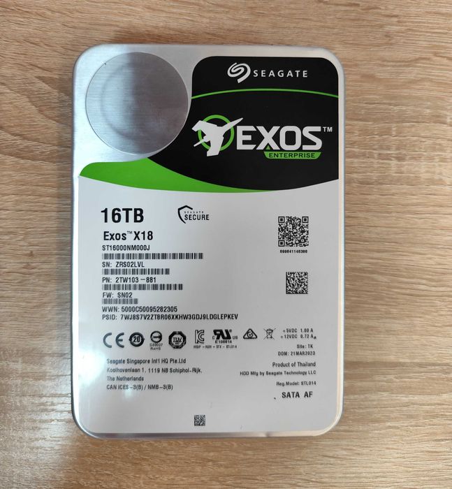 Жесткий диск Seagate Exos 16TB