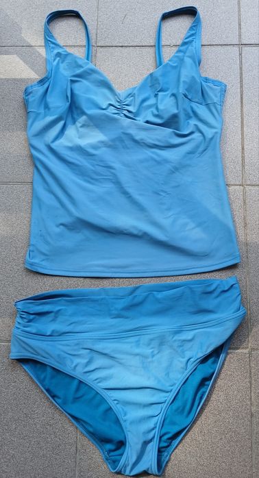 Marks&Spencer 38F 85G strój kąpielowy tankini figi 40 XL fiszbina siat